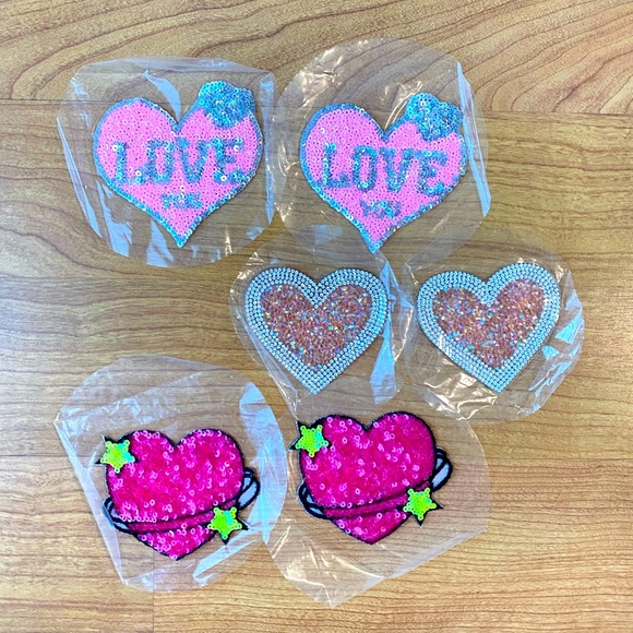 Handmade Other - Sequin & Rhinestone Heart Rave Pastie Set of 3